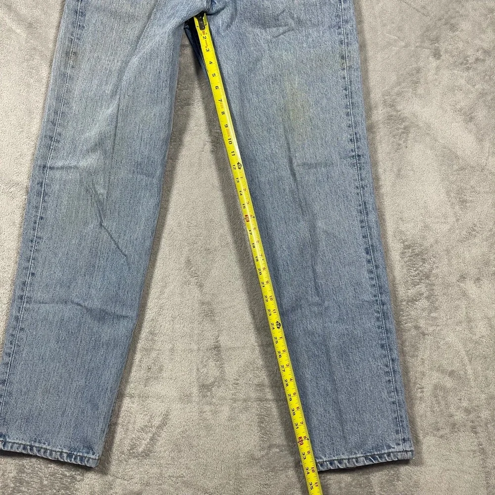 Levi's 505 Jeans‎ Mens 34(32)x36(34) Light Wash Blue Straight Leg Regular Fit